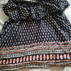 Devoted Off the Shoulder Folk Inspired Top